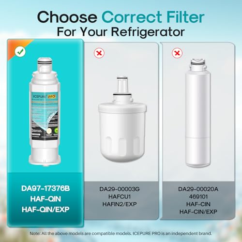 PRO DA97 17376B Refrigerator Water Filter Replacement for Samsung HAF (3 Count)