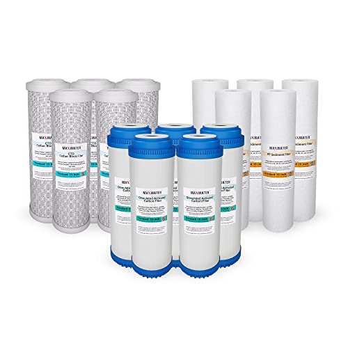 5 Micron Replacement 10 x 2.5 inch Filter Cartridge Set For Standard RO (15 Count)