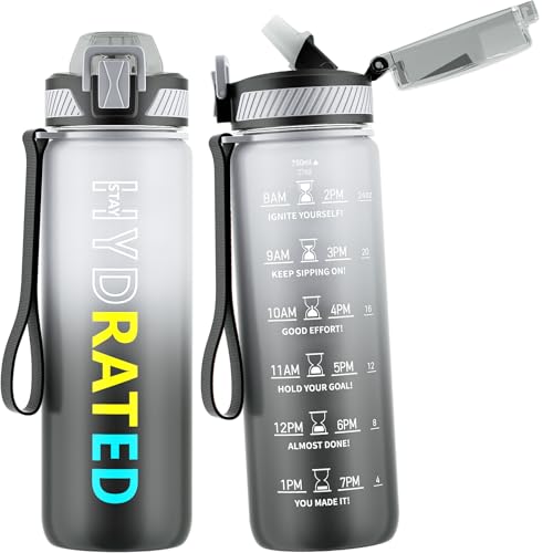 Water Bottle with Straw