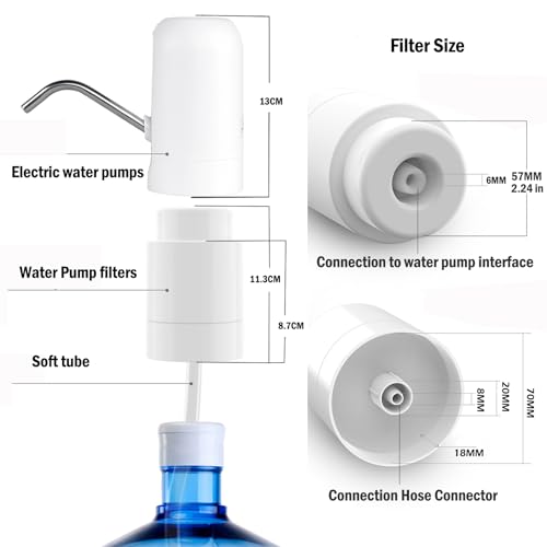 Gallon Bottle Electric Pump Filter (2 Count)