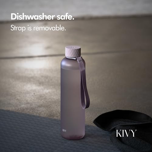 Slim Water Bottle 32oz [Lightweight & Shatterproof]