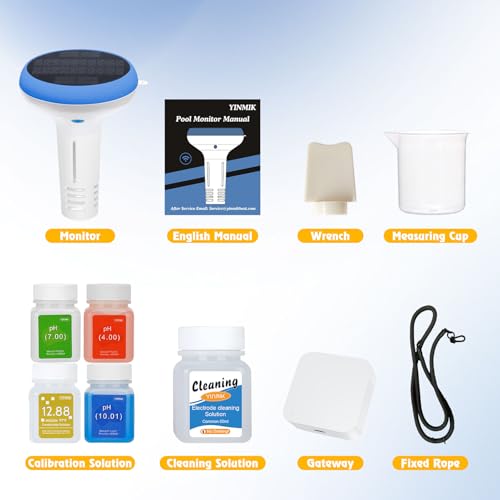Smart Pool Tester Chlorine Salt pH Meter 24
