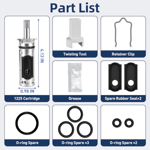 Shower Cartridge Compatible with Moen 1222 Replacement Cartridge