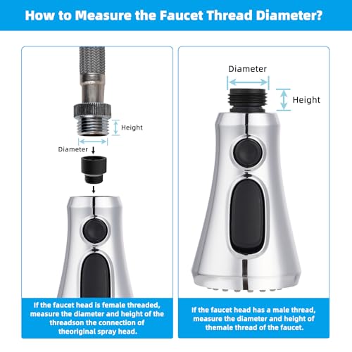 Pull Down Kitchen Faucet Head Replacement