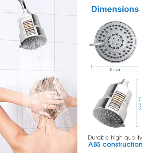 20 Stage Filtered Shower Head with High Pressure