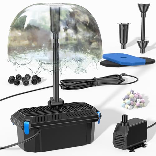 Pond Filter with Fountain Pump Kits