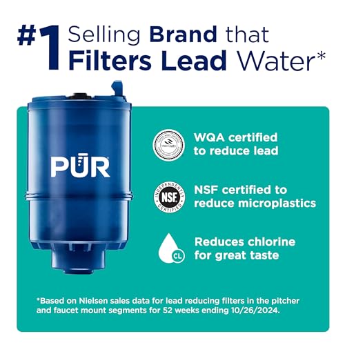 Plus Faucet Mount Water Filtration System with Lead Reducing Mineral Core Faucet Filter