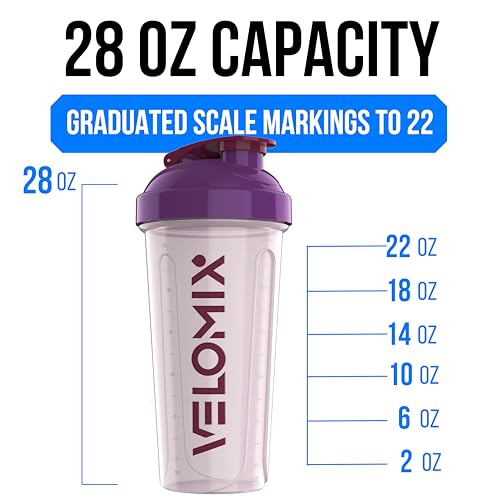 2 Pack 28oz Protein Shaker Bottle for Protein Mixes (2 Count)