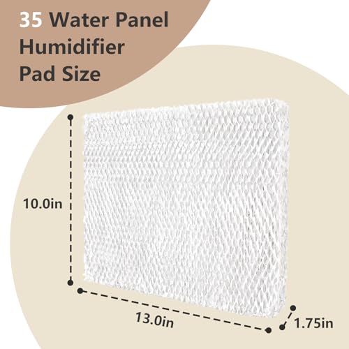 35 Water Panel Humidifier Pad Compatible with Lennox Healthy Climate X2661 (2 Count)
