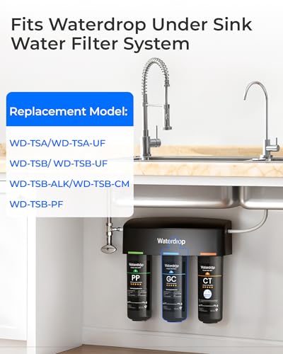 WD 10GC Water Filter Replacement for Waterdrop TSA & TSB 3
