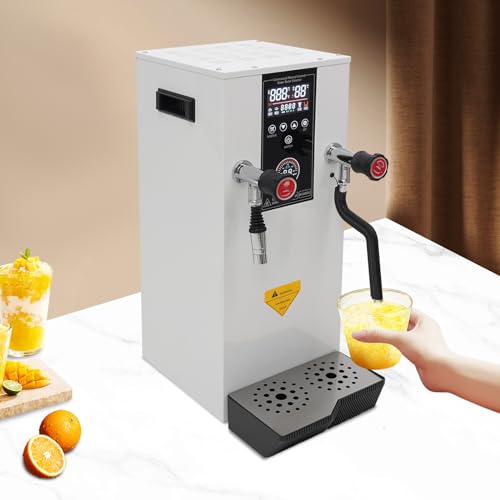 Hot Water Dispenser 3.2Gal Commercial Water Boiler with Cup Temperature Probe & Removable Drip Tray Timing1