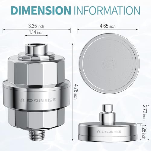 20+3 Stage Filtered Shower Head for Hard Water