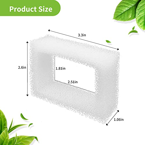 Sponge Foam Filter Replacement for Cup Cake Ceramic Pet Fountain and 2L (12 Count)