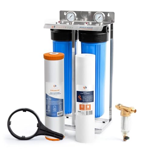 2 Stage Whole House Water Filter System with Prefilter (2 Count)