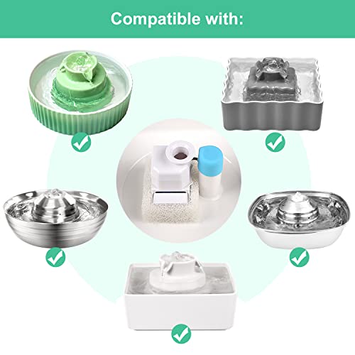 16 Pack Replacement Filters for 360° CupCake Ceramic Pet Fountain