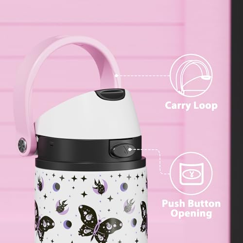24 oz Insulated Water Bottle with Straw
