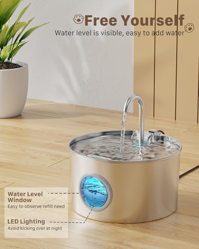 Cat Water Fountain Stainless Steel