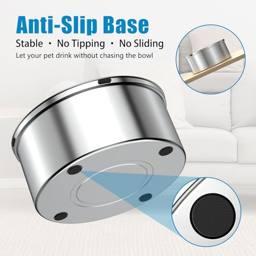 Dog Water Bowl No Spill 40oz