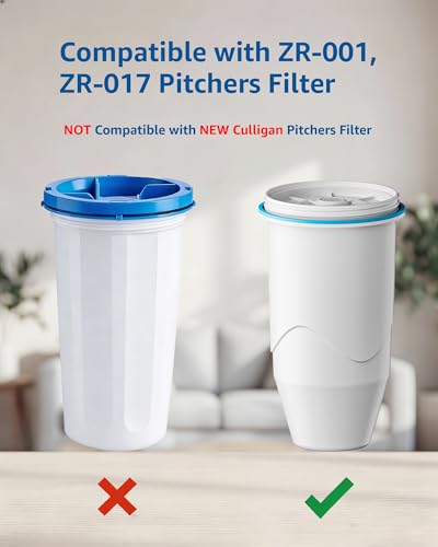 Replacement for Zero Water Pitchers and Dispenser ZR (6 Count)