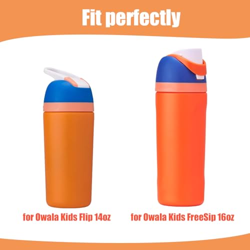 2PCS Protective Boot Compatible with Owala Kids Water Bottle 16 oz &14 oz