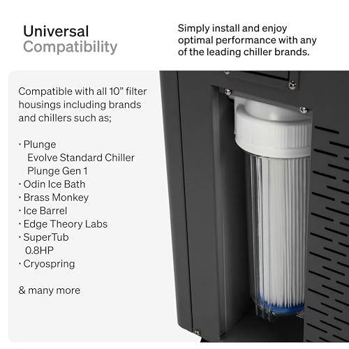 10" x 2.5" Cold Plunge Water Filter 20 Micron (6 Count)