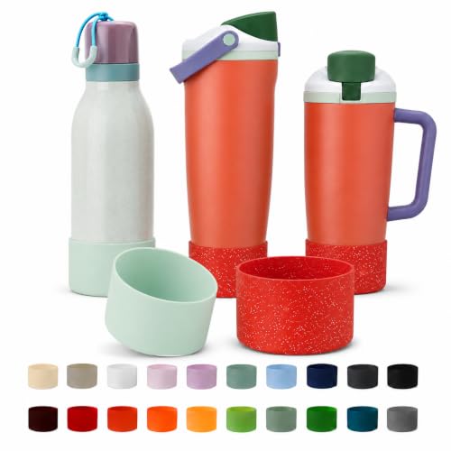 2PCS Silicone Boot for Owala Water Bottle 30oz&40oz FreeSip Sway & Tumblers (2 Count)