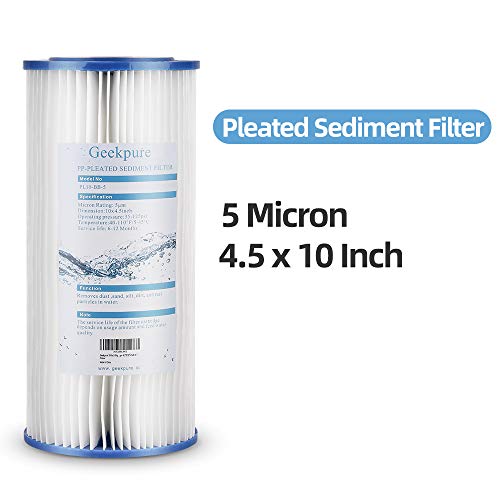 10 Inch Whole House Pleated PP Filters (5 Count)