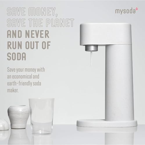 Woody Carbonated Water Machine and Soda Maker with 1L Bottle