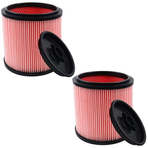 2 Pack HEPA Filter Compatible with Vacmaster Standard Cartridge Filter & Retainer 5 to 20 Gallon Wet (2 Count)