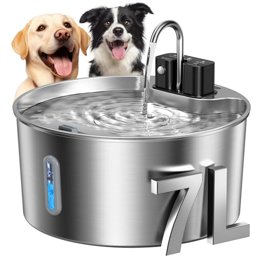 7L Wireless Dog Water Fountain with 1 Filter