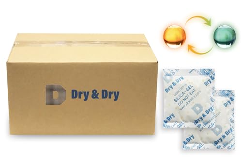 50 Gram [200 Packets] Orange Indicating Silica Gel Packets Desiccants Silica Packets