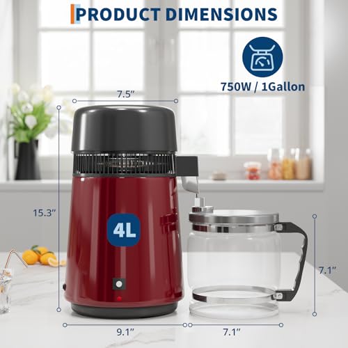 4L Countertop Water Distiller