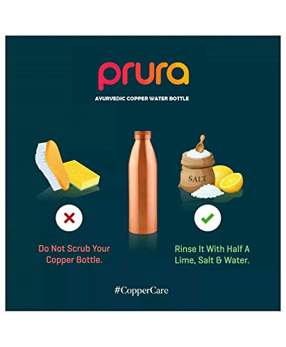 100% Handcrafted Bubble Engrave Pure Copper Water Bottle or Drinking Water