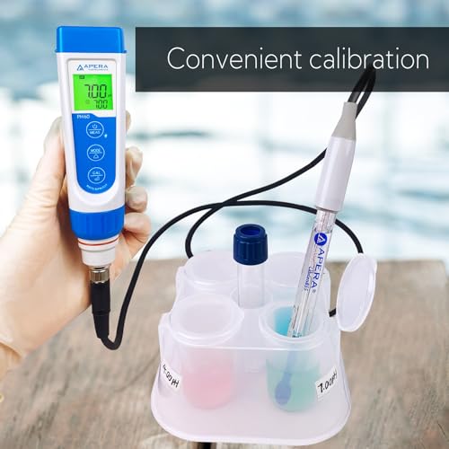 PH60 VS Handheld pH Meter Tester Kit with LabSen 855 ATC pH Electrode for Lab