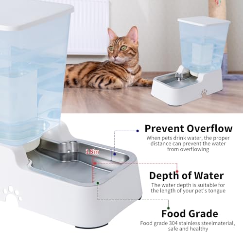 Automatic Dog Cat Water Dispenser Large Capacity 5Lfor Cats and Medium and Large