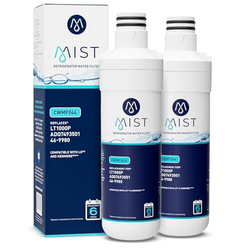 ADQ74793501 Refrigerator Water Filter Replacement for LG LT1000P (2 Count)