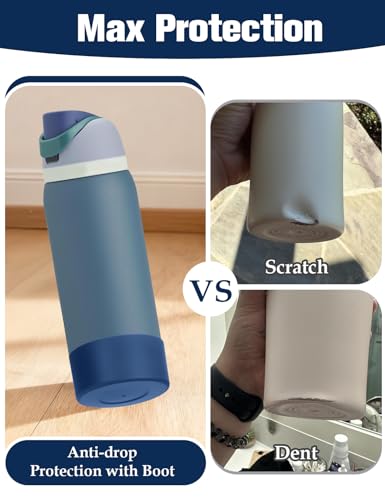 2PCS Silicone Boot for Owala FreeSip Water Bottle 32oz (2 Count)