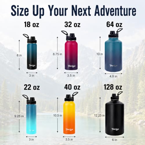 Travel Water Bottle with 3 Lids