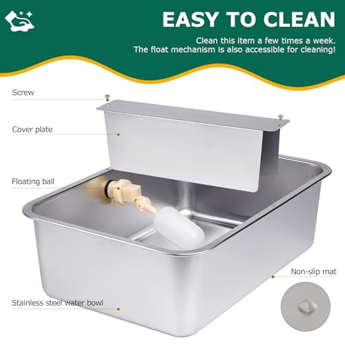 6 Gallon Automatic Dog Water Bowl Dispenser Outdoor Dog Waterer