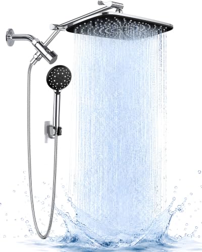 11.8" High Pressure Shower Head with Handheld
