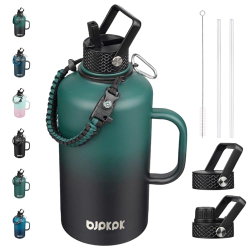 87oz Insulated Water Bottle with Straw Lid Stainless Steel Water Jug