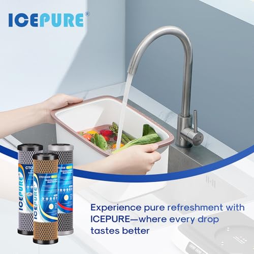 3 Stage 2.5" x 10" Whole House CTO Activated Carbon Water Filter Set (3 Count)