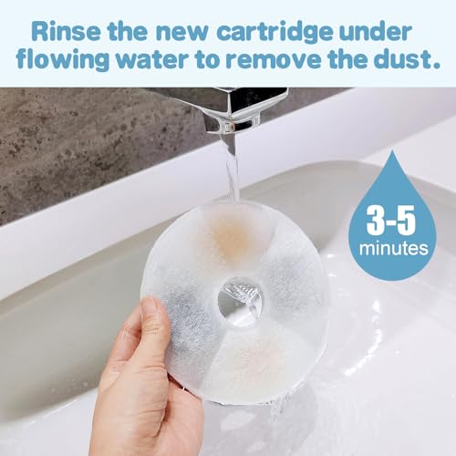12 Pack Cat Water Fountain Filter Replacement Compatible with Catit (8 Count)