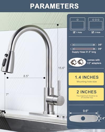 Kitchen Faucet with Air Gap