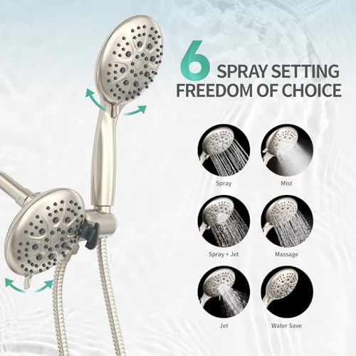 Dual 2 in 1 Shower System with Handheld (105.6 Ounce)