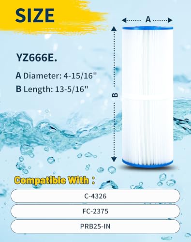 PRB25 In Spa Filter Cartridge Compatible with Unicel c