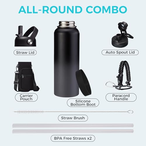 40 oz Water Bottles Insulated (40 Count)