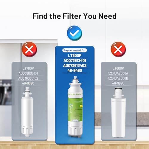 RWF3500A Replacement for LT800P Kenmore 469490 with Air Filter LT120F