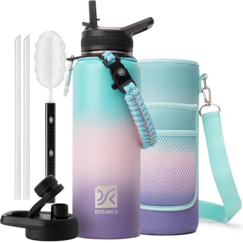 Insulated Water Bottle with Portable Carrier Bag for Outdoor 40 oz
