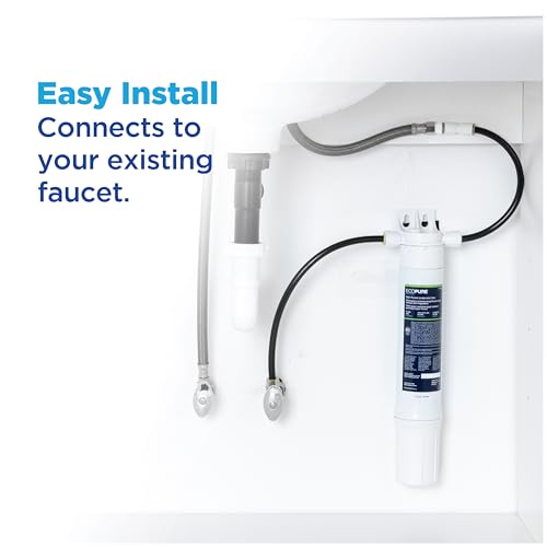 EPWUFF Under Sink Inline Water Filter System